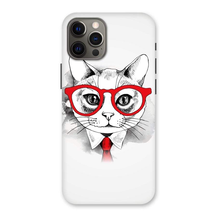 Business Cat Back Case for iPhone 12 Pro Max