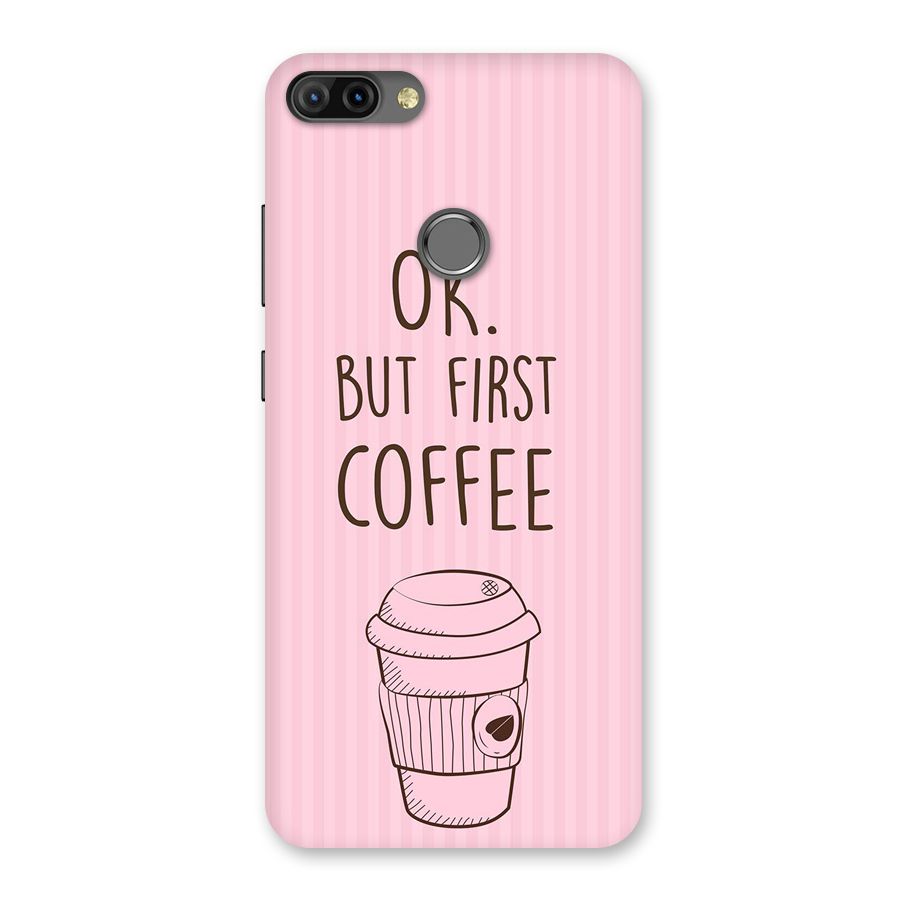 But First Coffee (Pink) Back Case for Infinix Hot 6 Pro