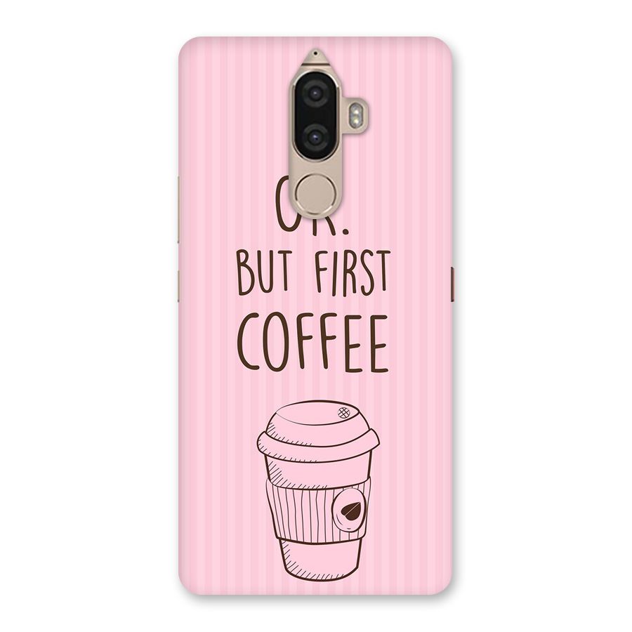 But First Coffee (Pink) Back Case for Lenovo K8 Note