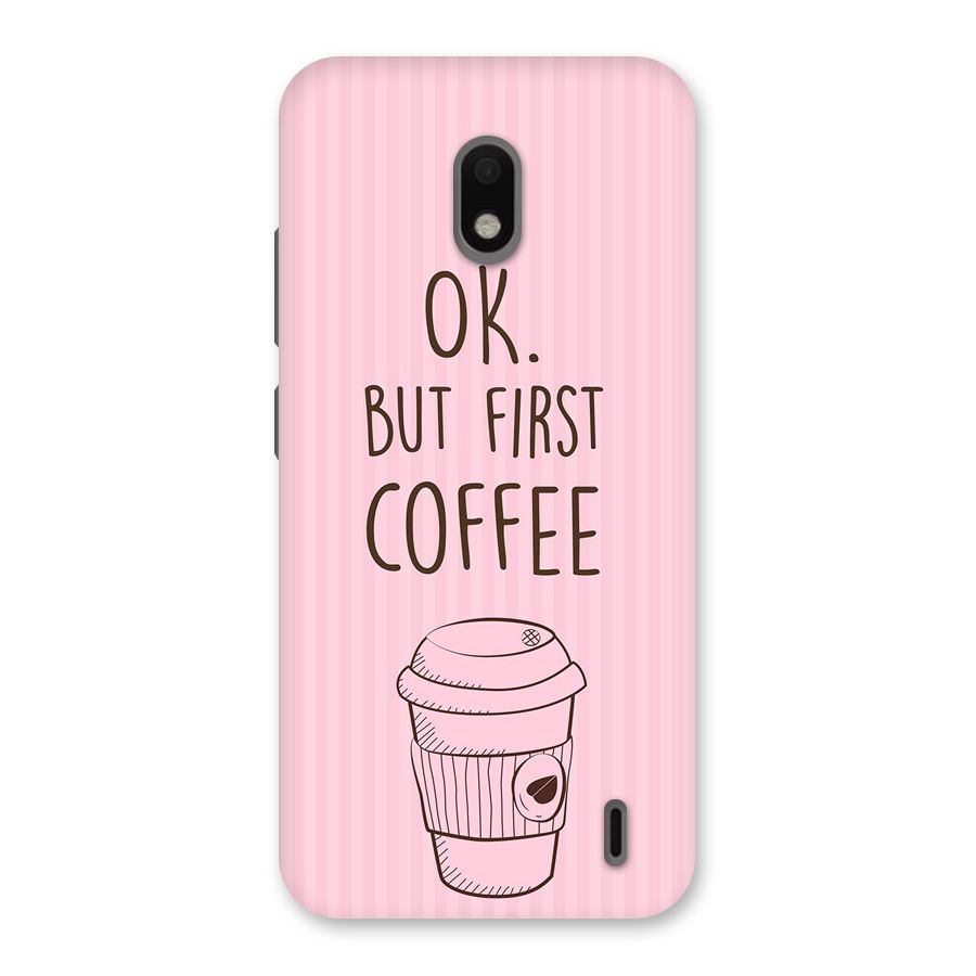 But First Coffee (Pink) Back Case for Nokia 2.2
