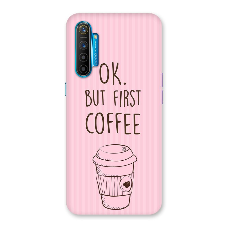 But First Coffee (Pink) Back Case for Realme XT