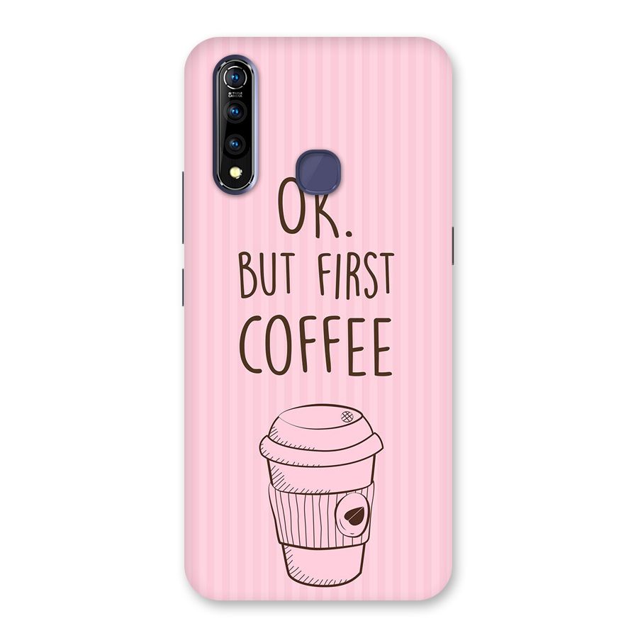 But First Coffee (Pink) Back Case for Vivo Z1 Pro