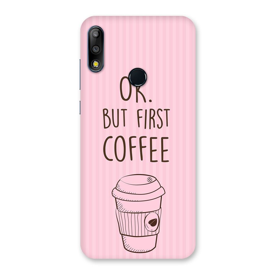 But First Coffee (Pink) Back Case for Zenfone Max Pro M2