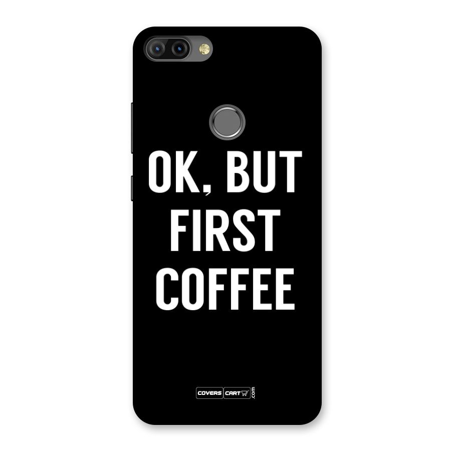 But First Coffee Back Case for Infinix Hot 6 Pro