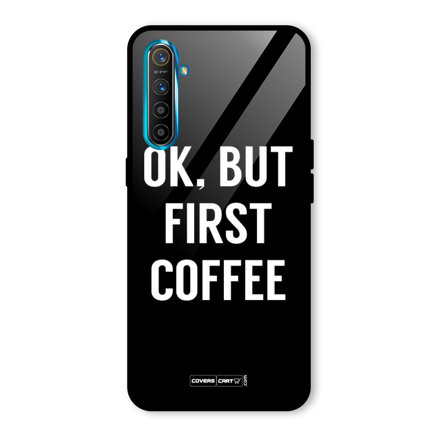 But First Coffee Glass Back Case for Realme X2