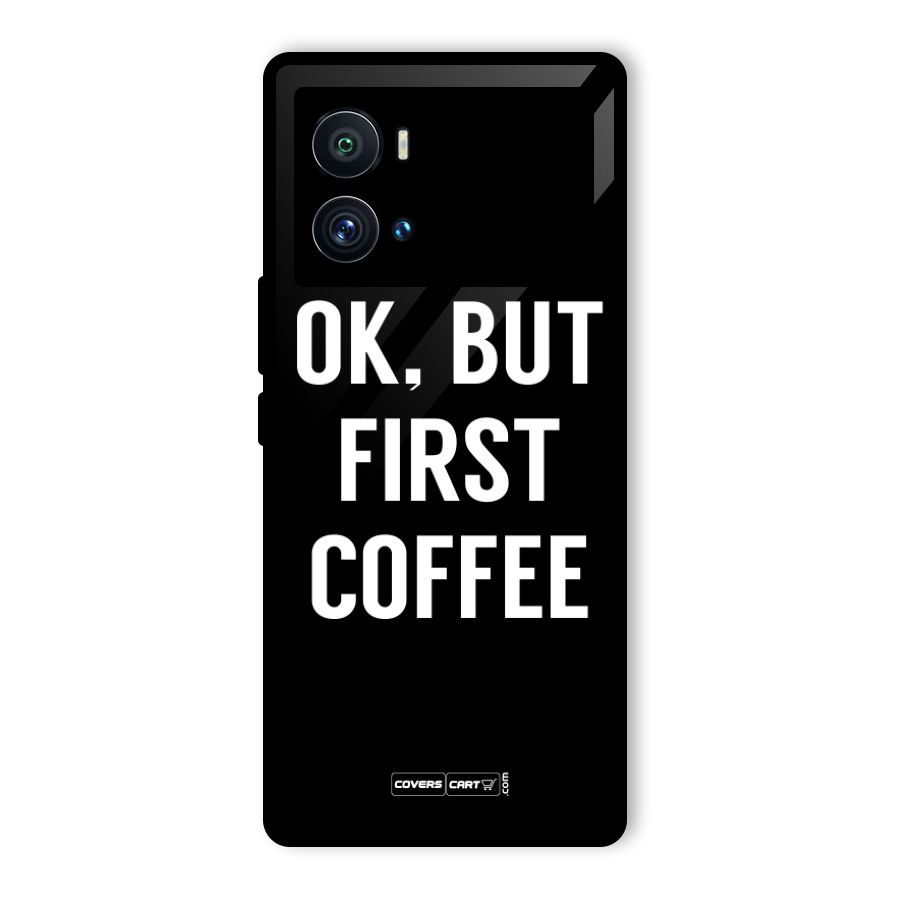 But First Coffee Glass Back Case for Vivo iQOO 9 Pro