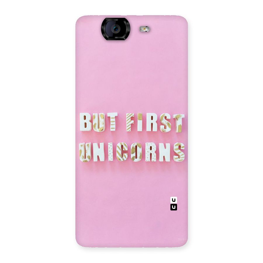 But First Unicorns Back Case for Canvas Knight A350