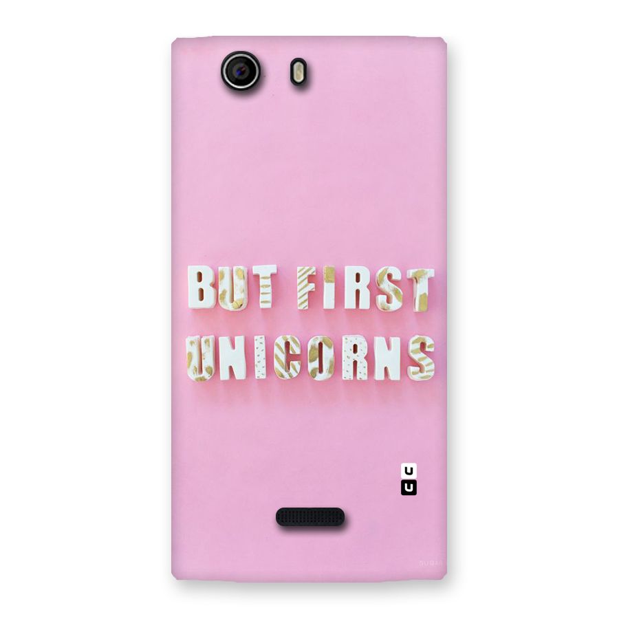 But First Unicorns Back Case for Canvas Nitro 2 E311