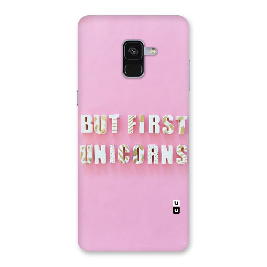 But First Unicorns Back Case for Galaxy A8 Plus