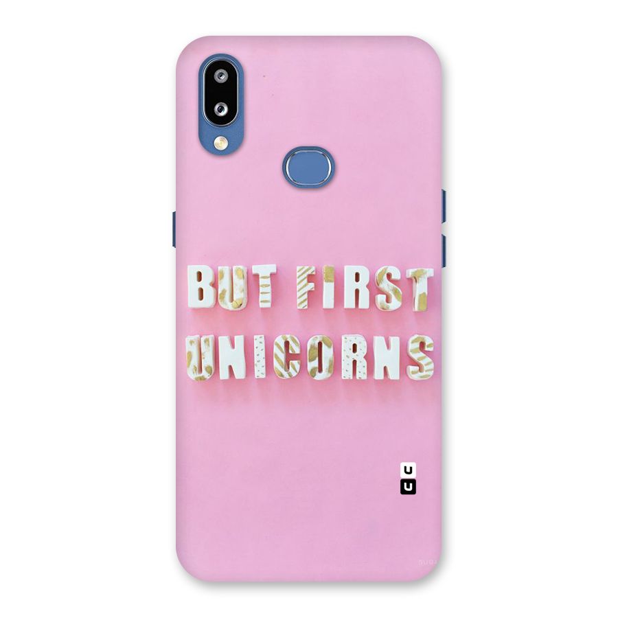 But First Unicorns Back Case for Galaxy M01s