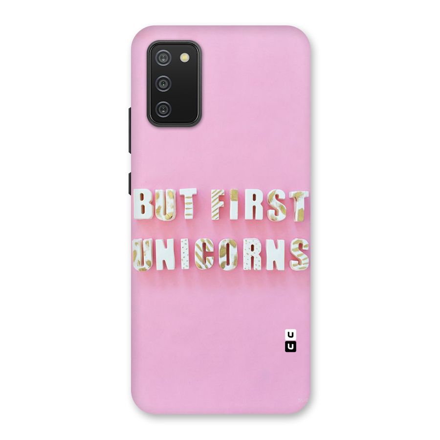 But First Unicorns Back Case for Galaxy M02s