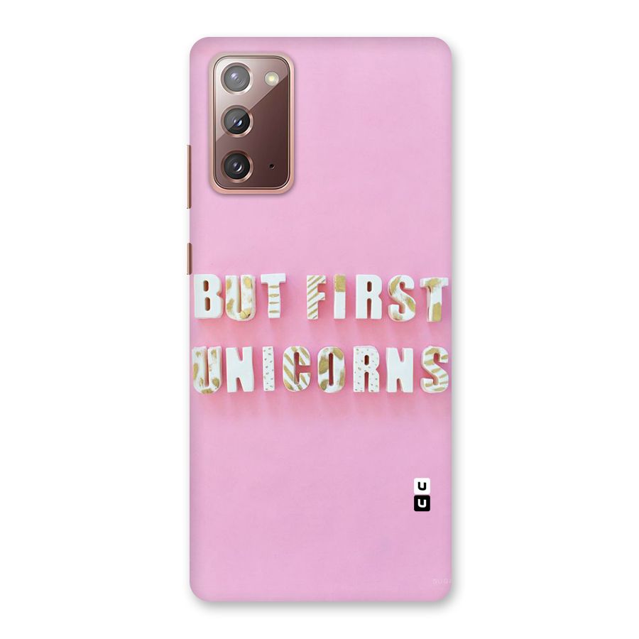 But First Unicorns Back Case for Galaxy Note 20