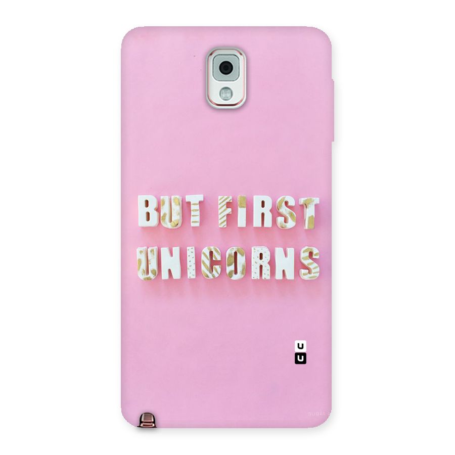 But First Unicorns Back Case for Galaxy Note 3
