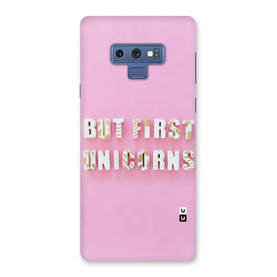 But First Unicorns Back Case for Galaxy Note 9