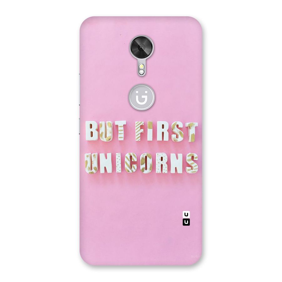 But First Unicorns Back Case for Gionee A1