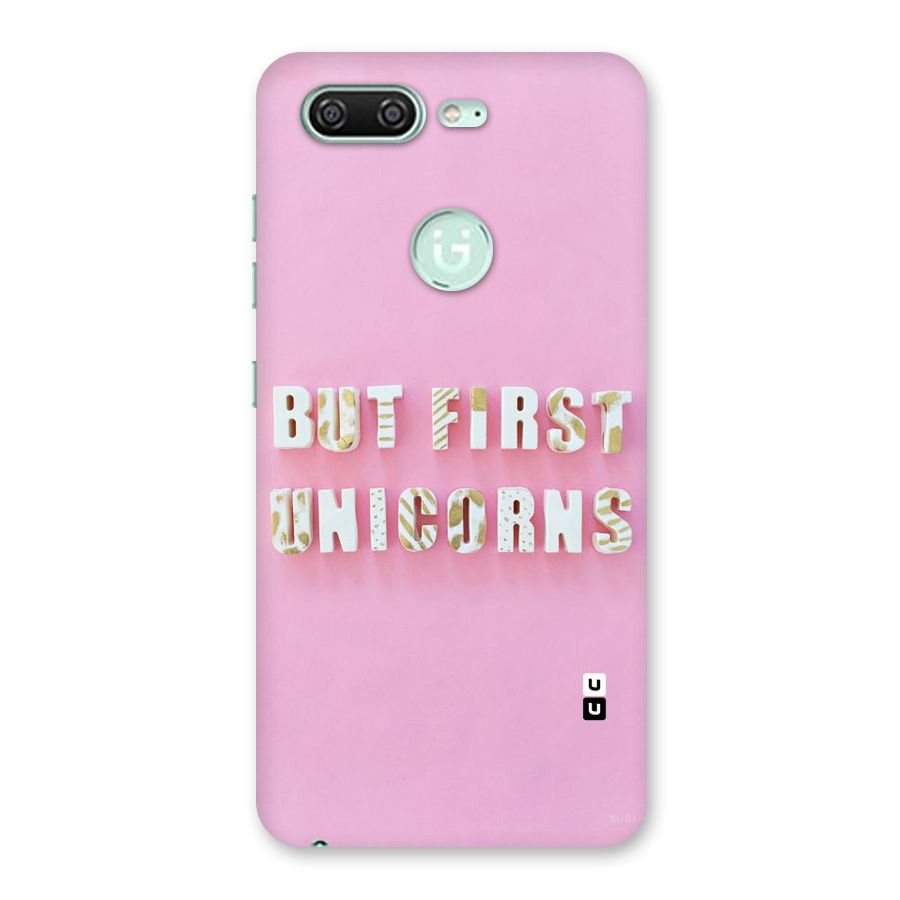 But First Unicorns Back Case for Gionee S10