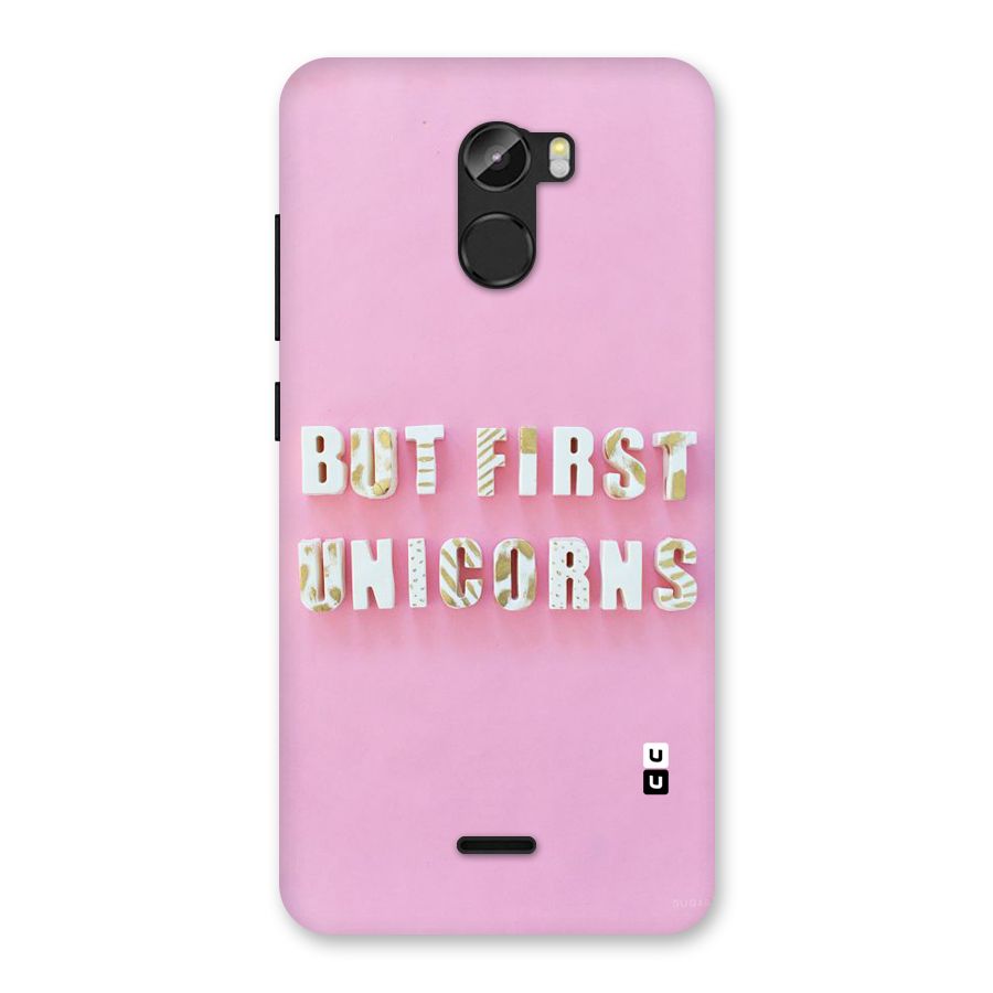 But First Unicorns Back Case for Gionee X1