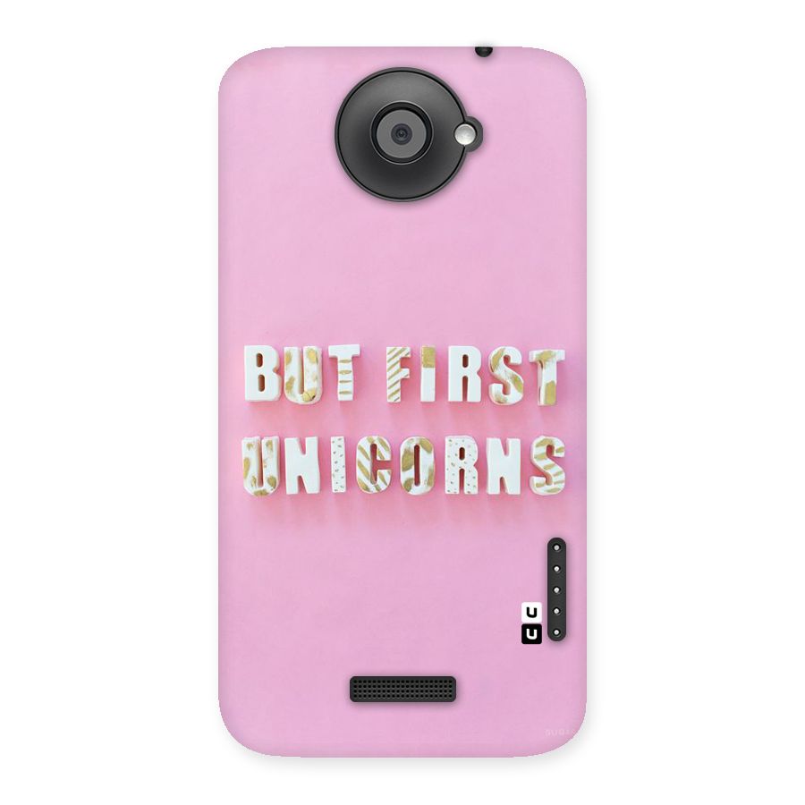 But First Unicorns Back Case for HTC One X