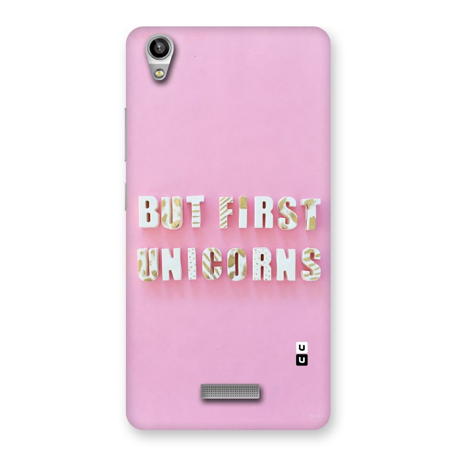 But First Unicorns Back Case for Lava-Pixel-V1