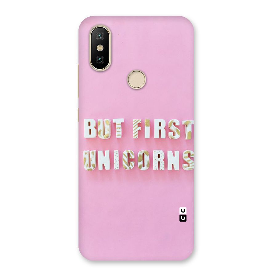 But First Unicorns Back Case for Mi A2