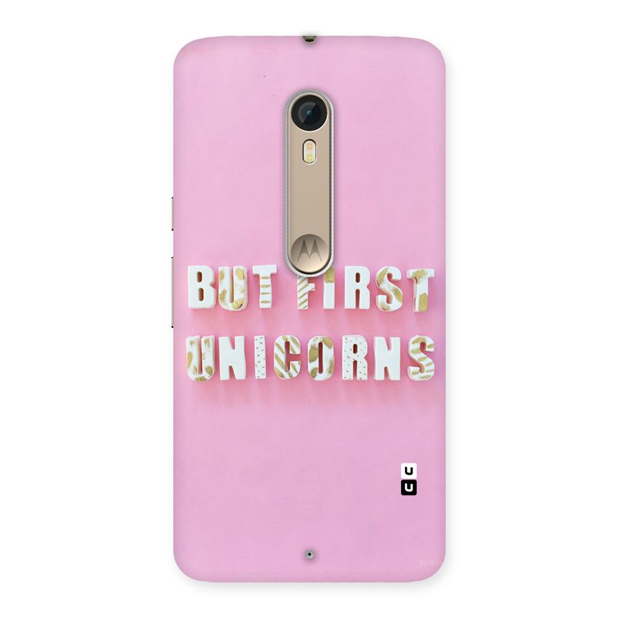 But First Unicorns Back Case for Motorola Moto X Style