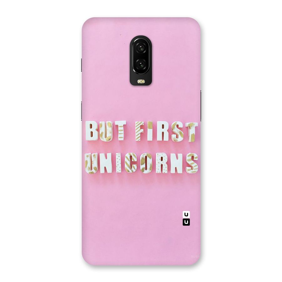 But First Unicorns Back Case for OnePlus 6T