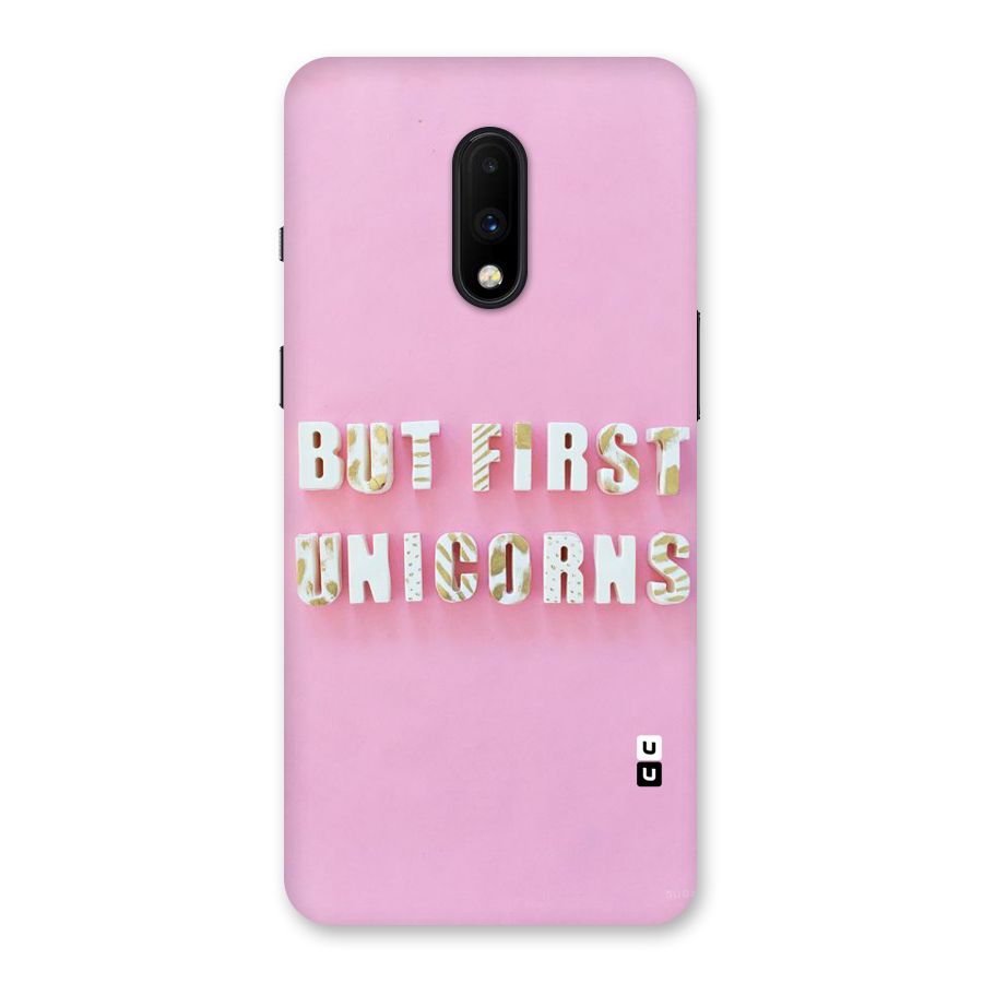 But First Unicorns Back Case for OnePlus 7