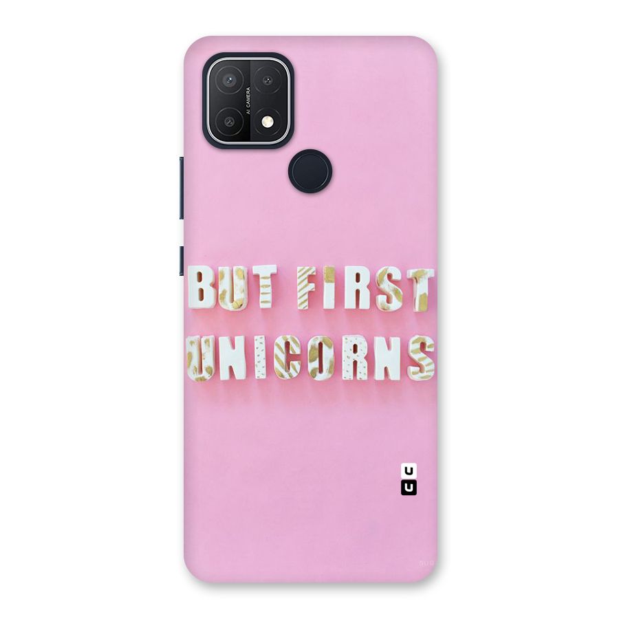 But First Unicorns Back Case for Oppo A15s