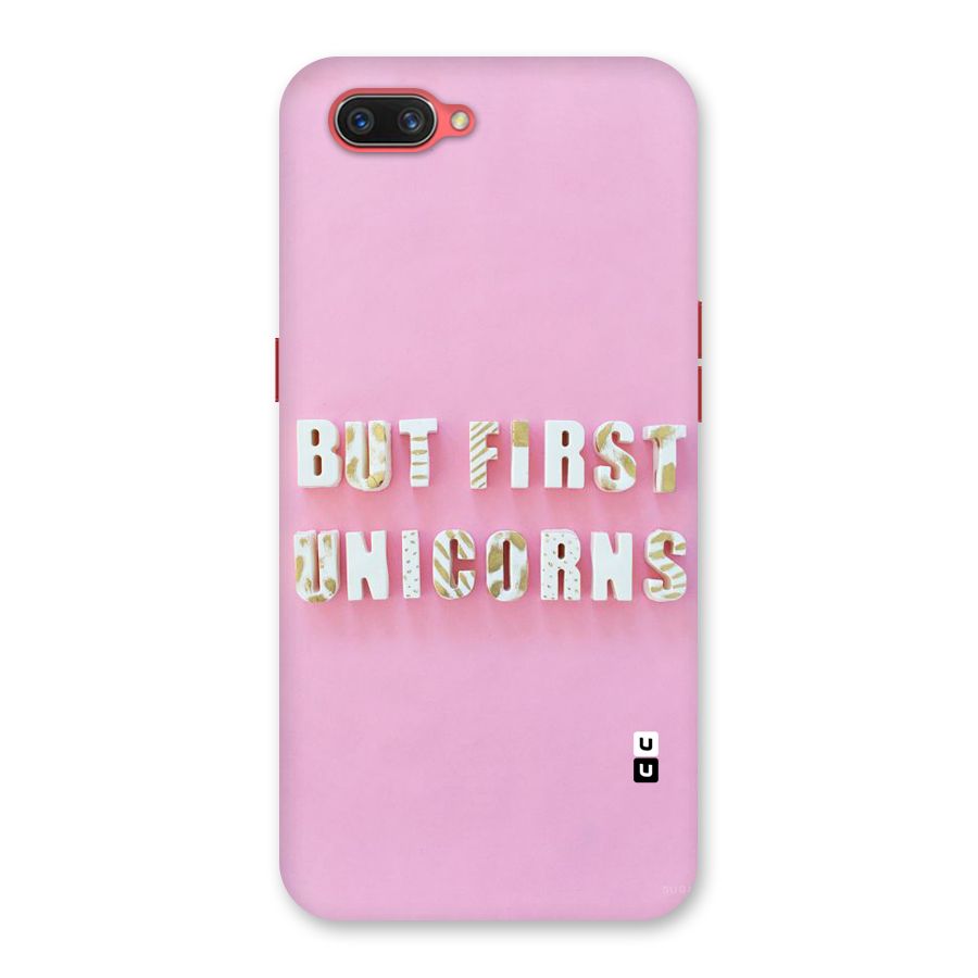 But First Unicorns Back Case for Oppo A3s