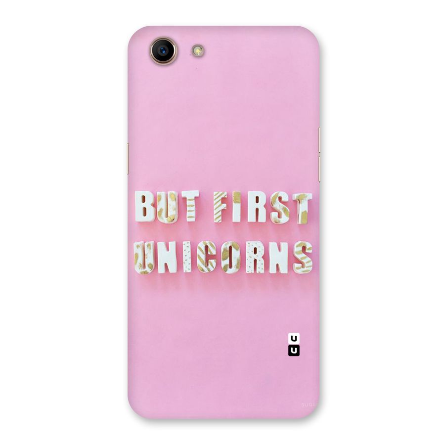 But First Unicorns Back Case for Oppo A83 (2018)