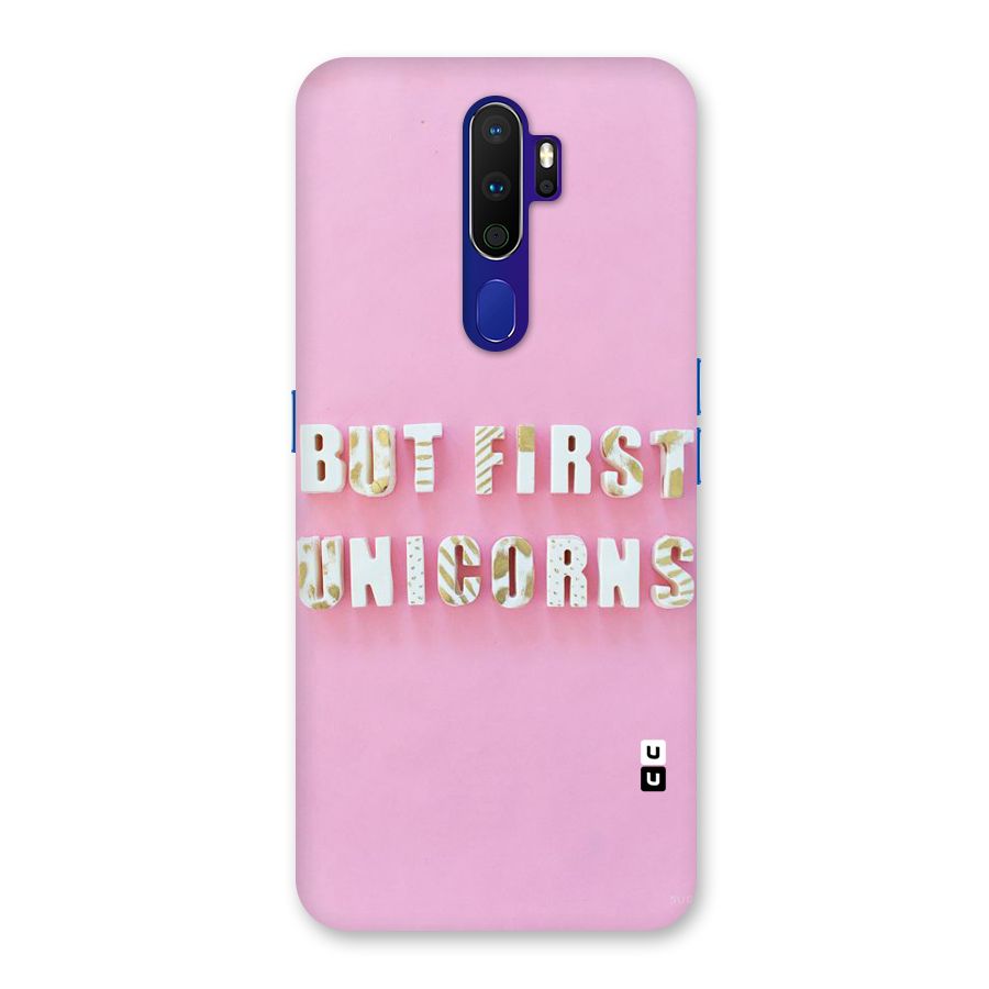 But First Unicorns Back Case for Oppo A9 (2020)