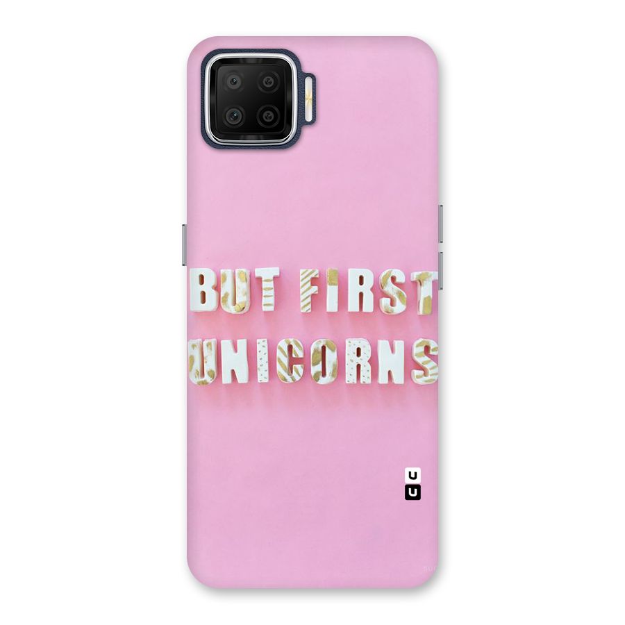 But First Unicorns Back Case for Oppo F17