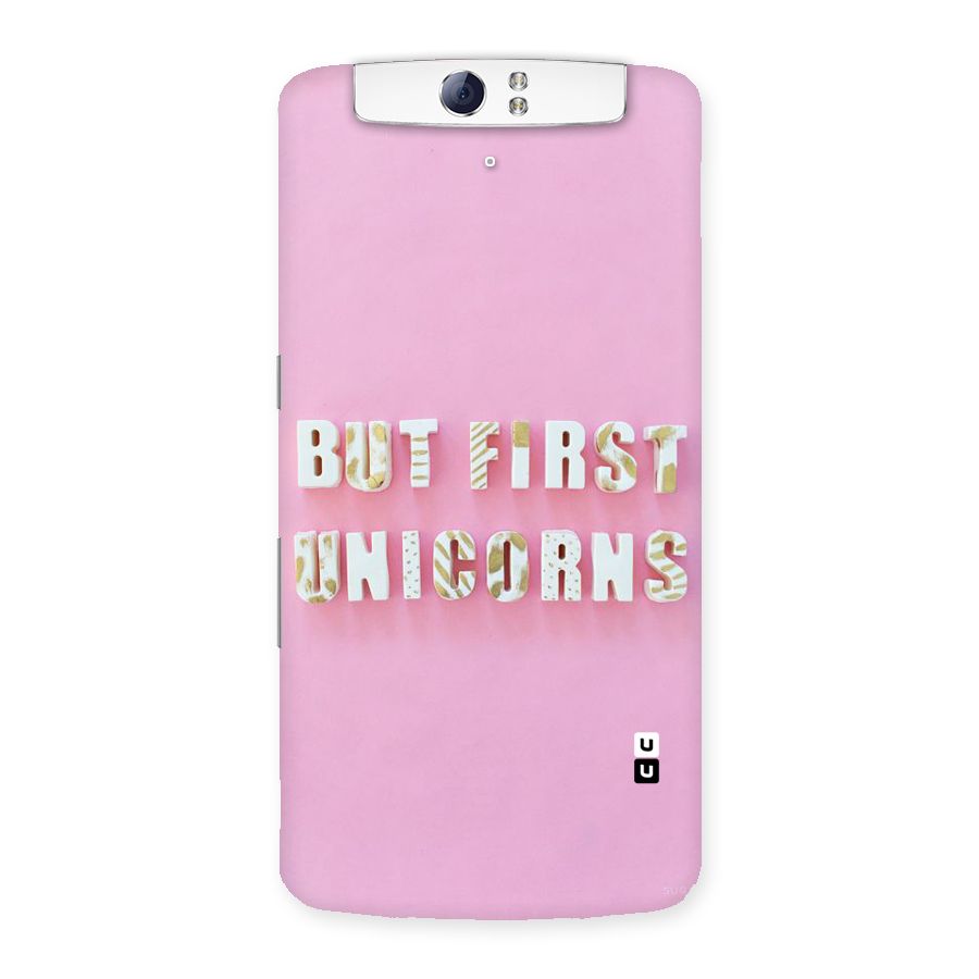 But First Unicorns Back Case for Oppo N1