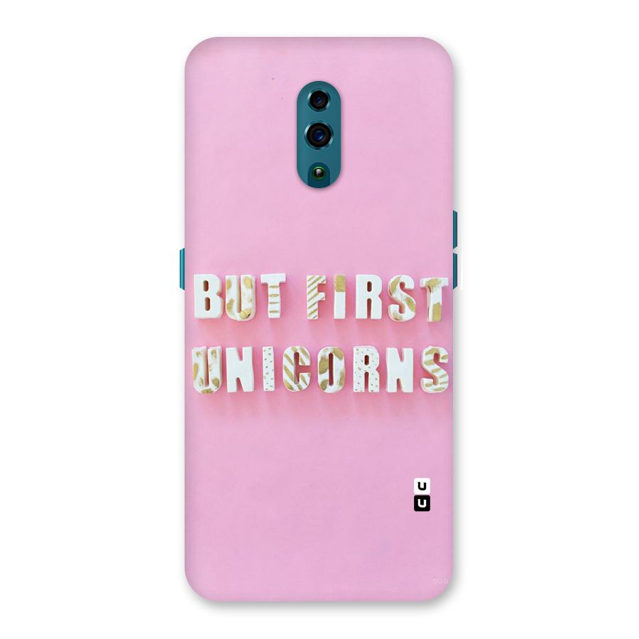 But First Unicorns Back Case for Oppo Reno