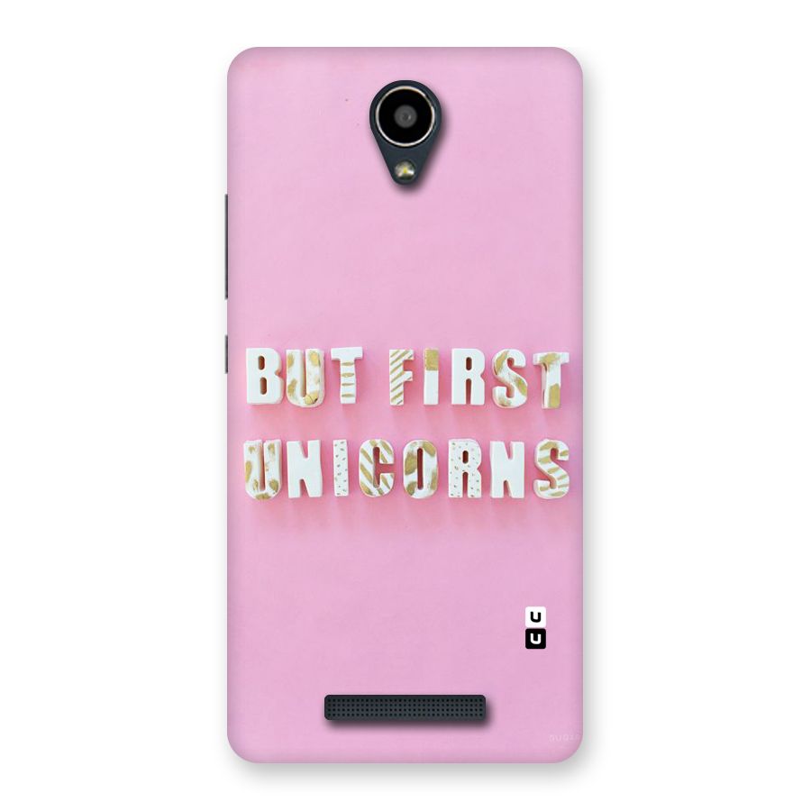 But First Unicorns Back Case for Redmi Note 2