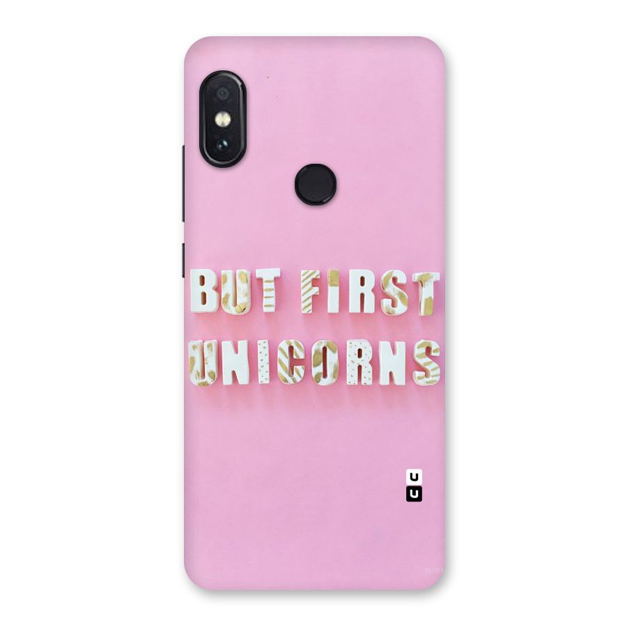 But First Unicorns Back Case for Redmi Note 5 Pro