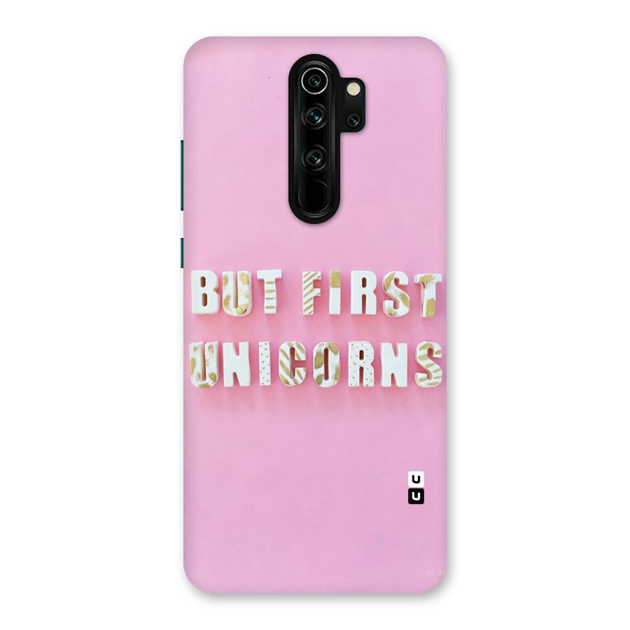 But First Unicorns Back Case for Redmi Note 8 Pro