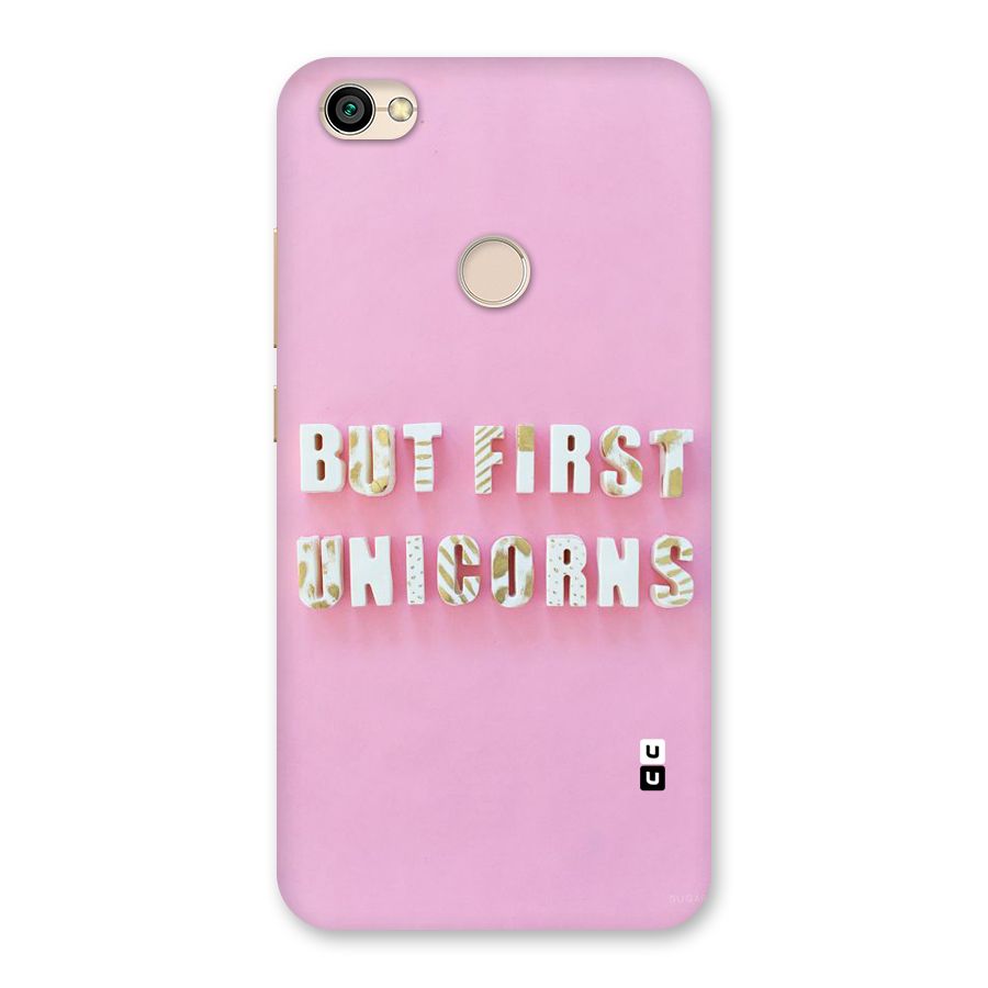 But First Unicorns Back Case for Redmi Y1 2017