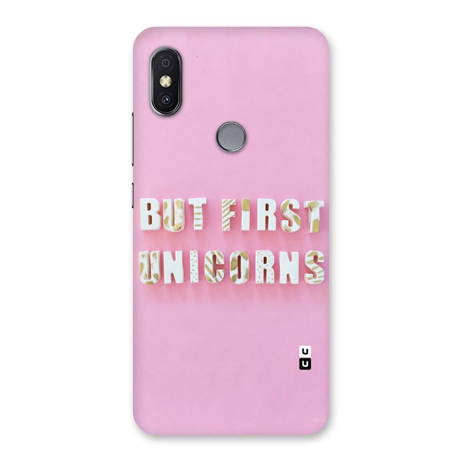 But First Unicorns Back Case for Redmi Y2