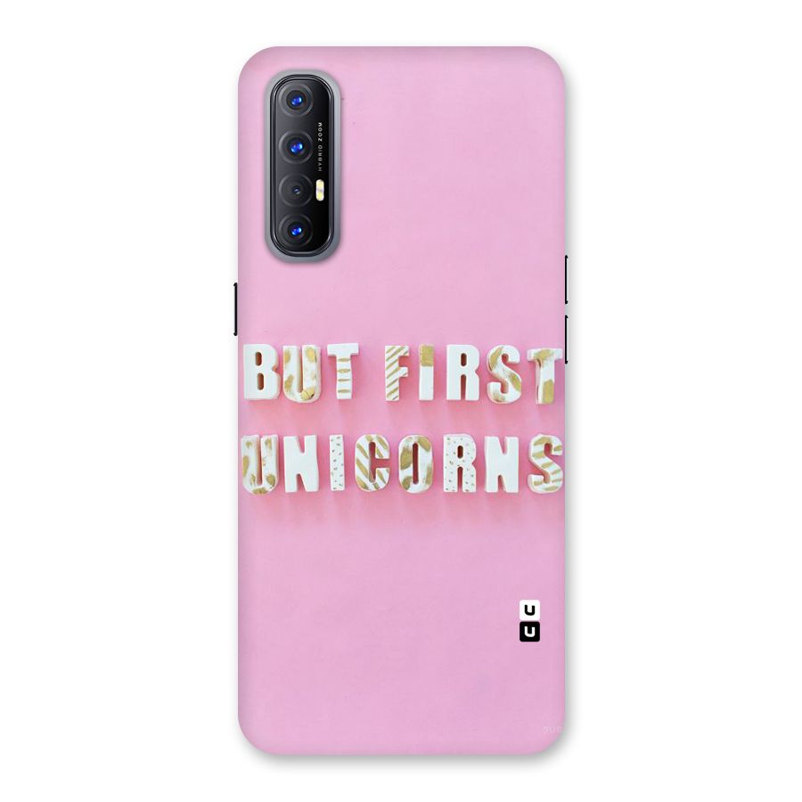 But First Unicorns Back Case for Reno3 Pro