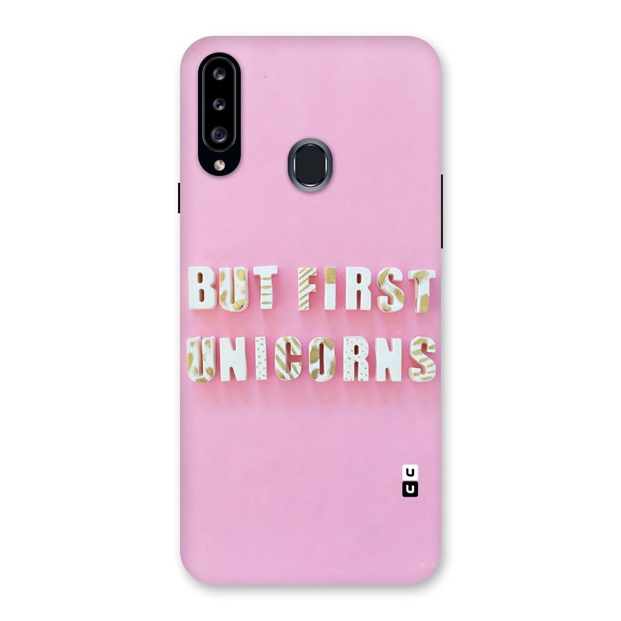 But First Unicorns Back Case for Samsung Galaxy A20s