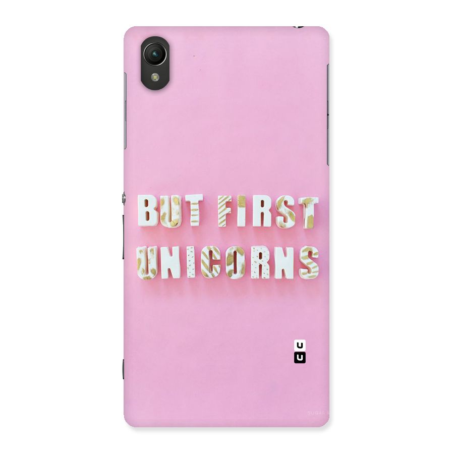 But First Unicorns Back Case for Sony Xperia Z2