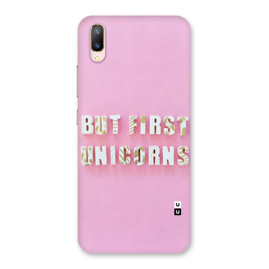 But First Unicorns Back Case for Vivo V11 Pro