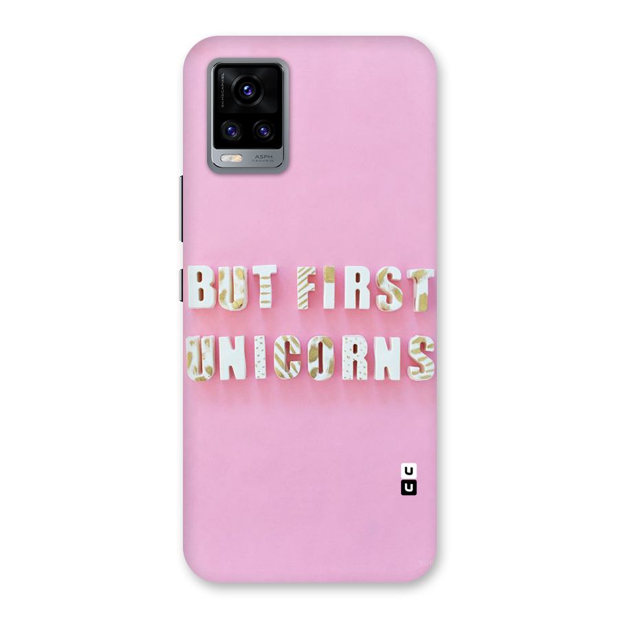 But First Unicorns Back Case for Vivo V20