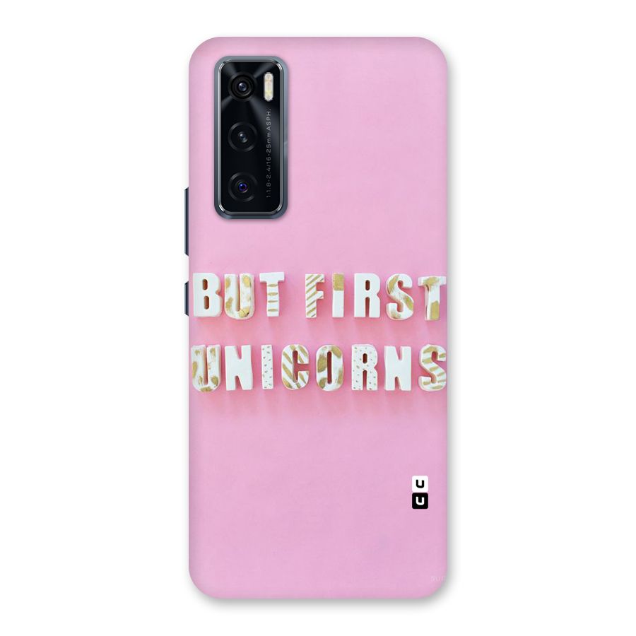 But First Unicorns Back Case for Vivo V20 SE