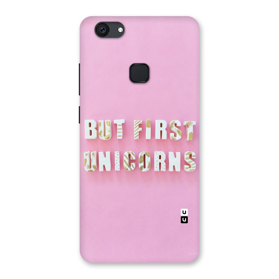 But First Unicorns Back Case for Vivo V7 Plus