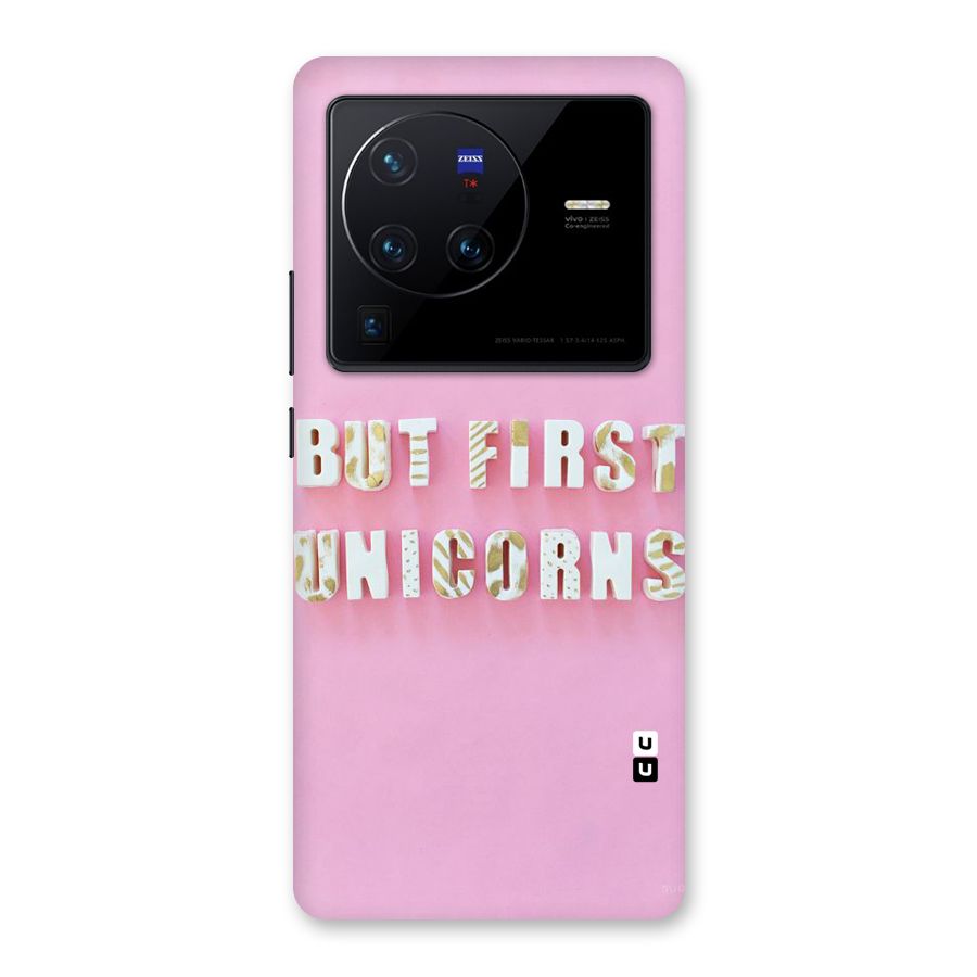 But First Unicorns Back Case for Vivo X80 Pro