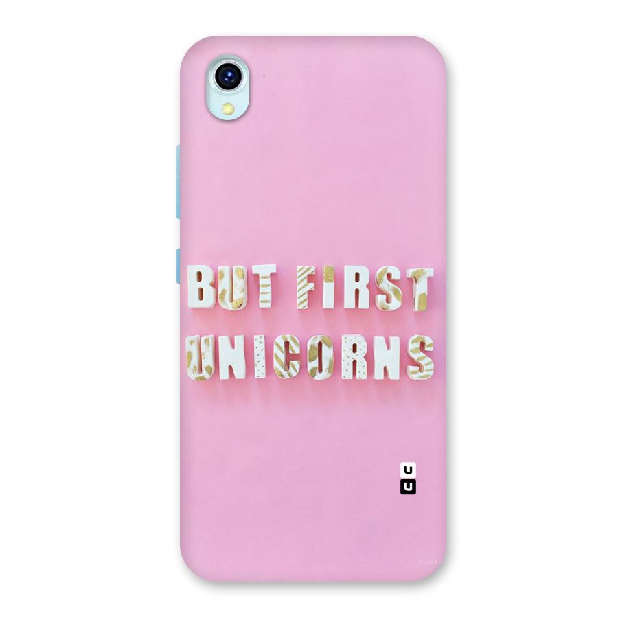 But First Unicorns Back Case for Vivo Y1s