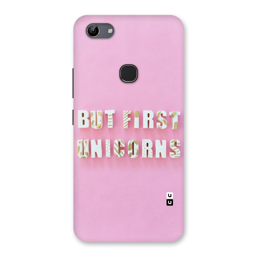 But First Unicorns Back Case for Vivo Y81