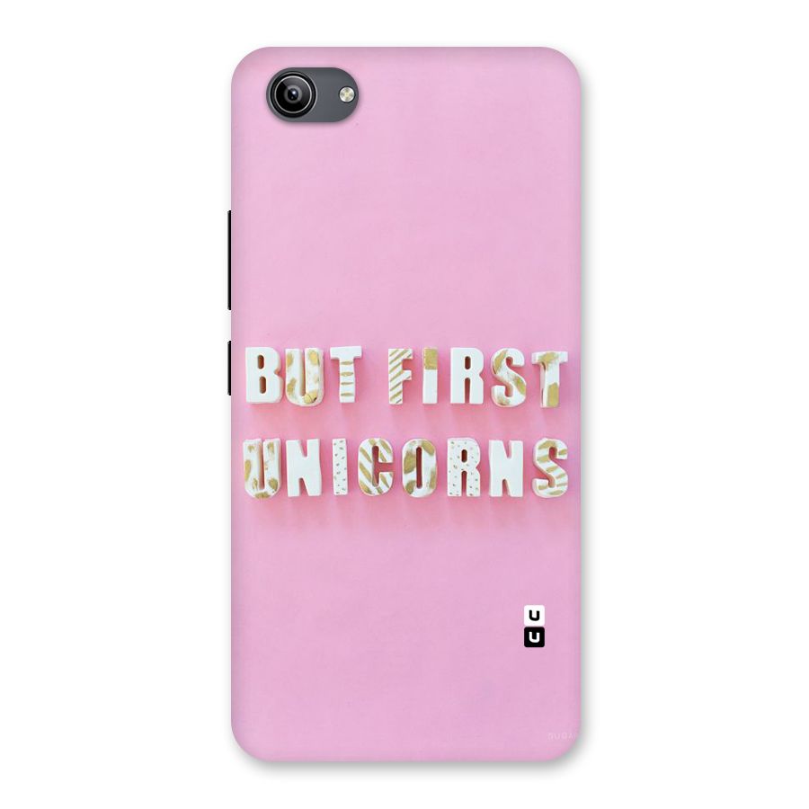 But First Unicorns Back Case for Vivo Y81i
